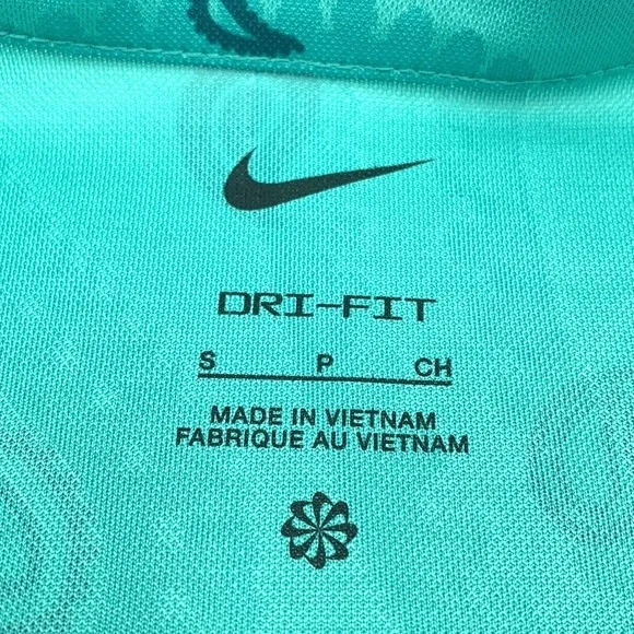 Nike Dri-Fit Victory Print Split Neck Golf Top Size Small - Picture 10 of 16